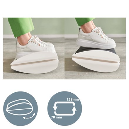 Foot Rest Ergo Wow Black