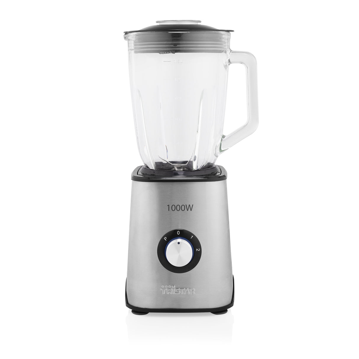 EAN 8713016095046 - Tristar BL-4471 licuadora 1,5 L Batidora de vaso 1000 W Negro, Acero inoxidable, Transparente imagen 2