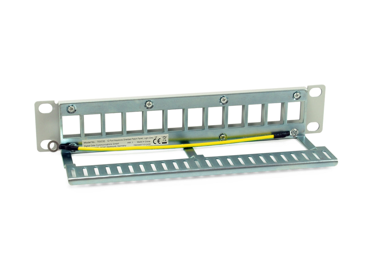 Equip Patchpanel 12x Cat6a 10" Ftp 1he Keymone Montage Ws