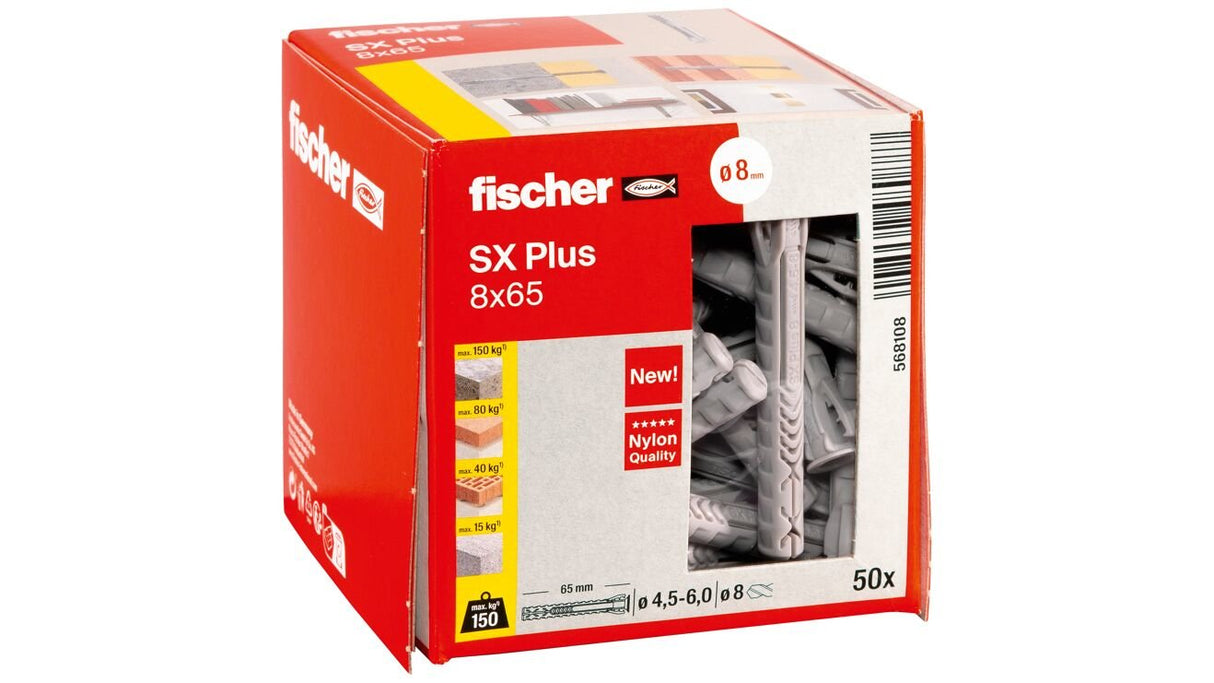 Fischer Dübel Sx 8x65 50 St.