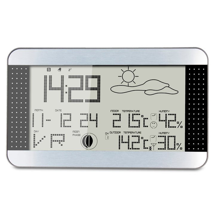 Alecto Ws-1700 Wetterstation Mit Drahtlosem Aussensensor