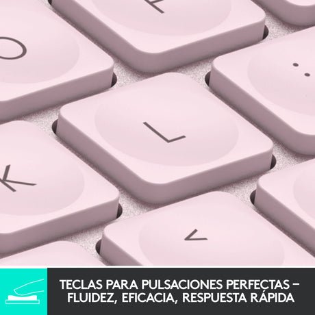 EAN 5099206101937 - Logitech 920-010813 teclado Oficina RF Wireless + Bluetooth QWERTY Español Rosa imagen 8