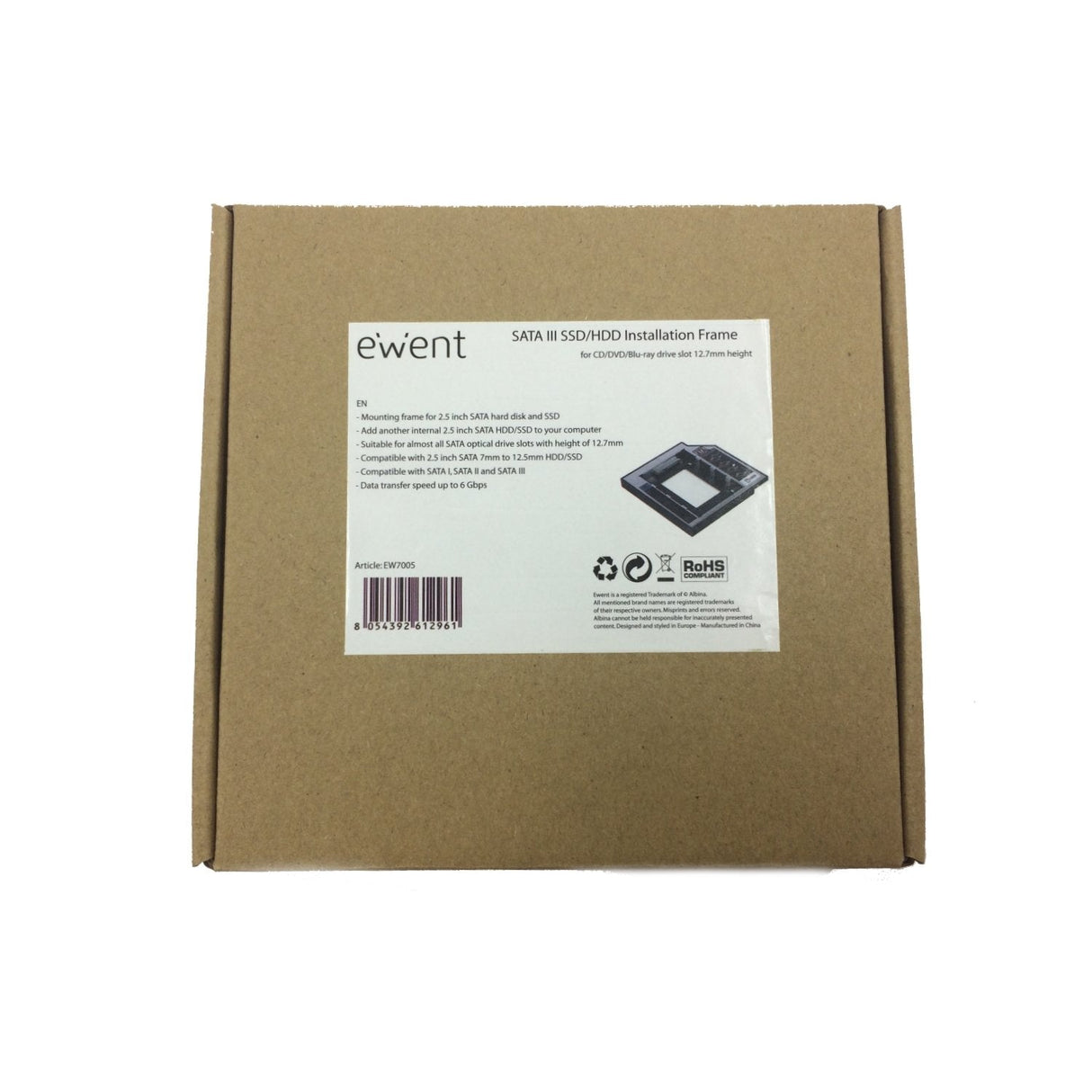 EAN 8054392612961 - Ewent EW7005 parte carcasa de ordenador Universal Funda de disco duro imagen 6
