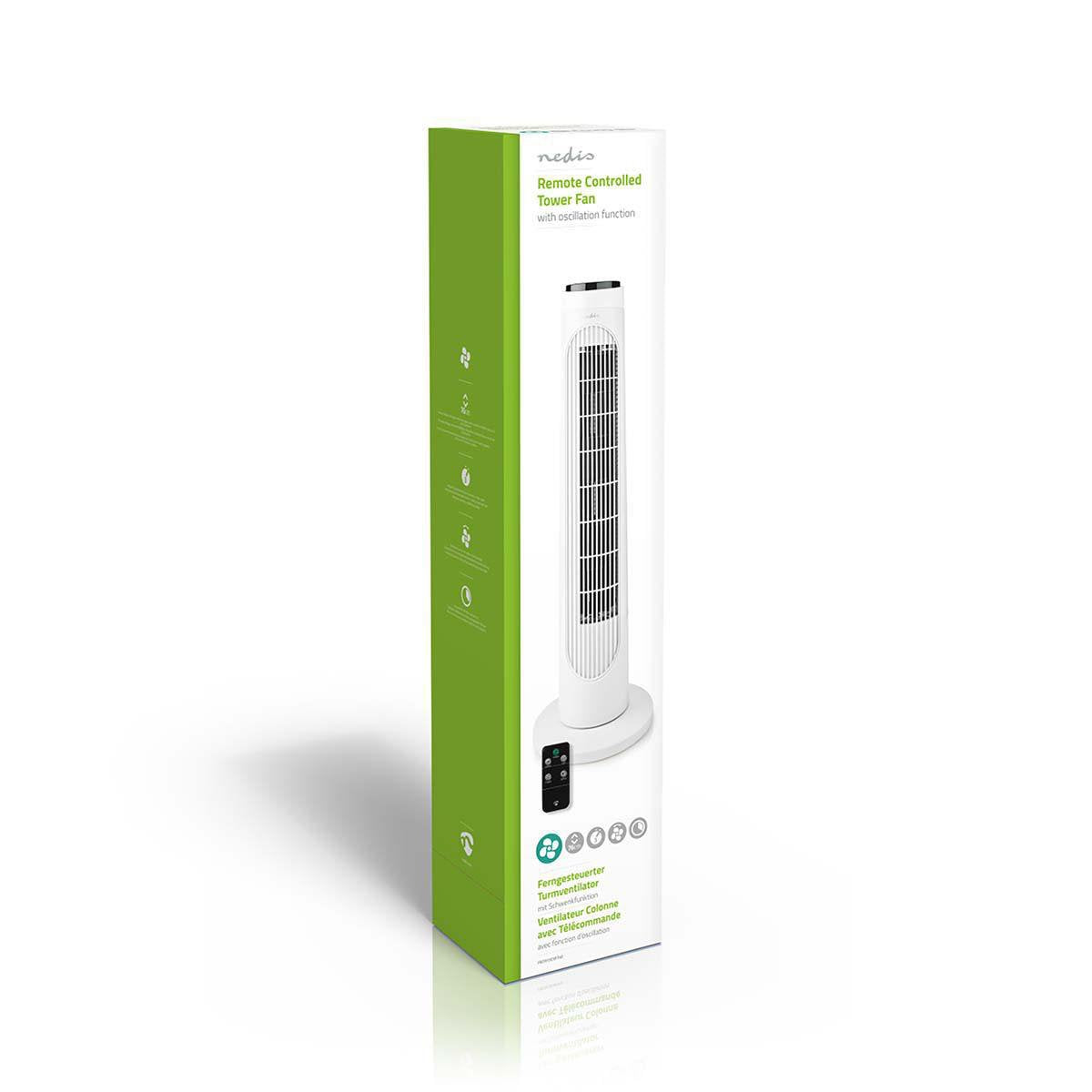 Nedis Fntr13cwt40 Calefactor Eléctrico Interior Negro, Blanco 50 W Ventilador Eléctrico
