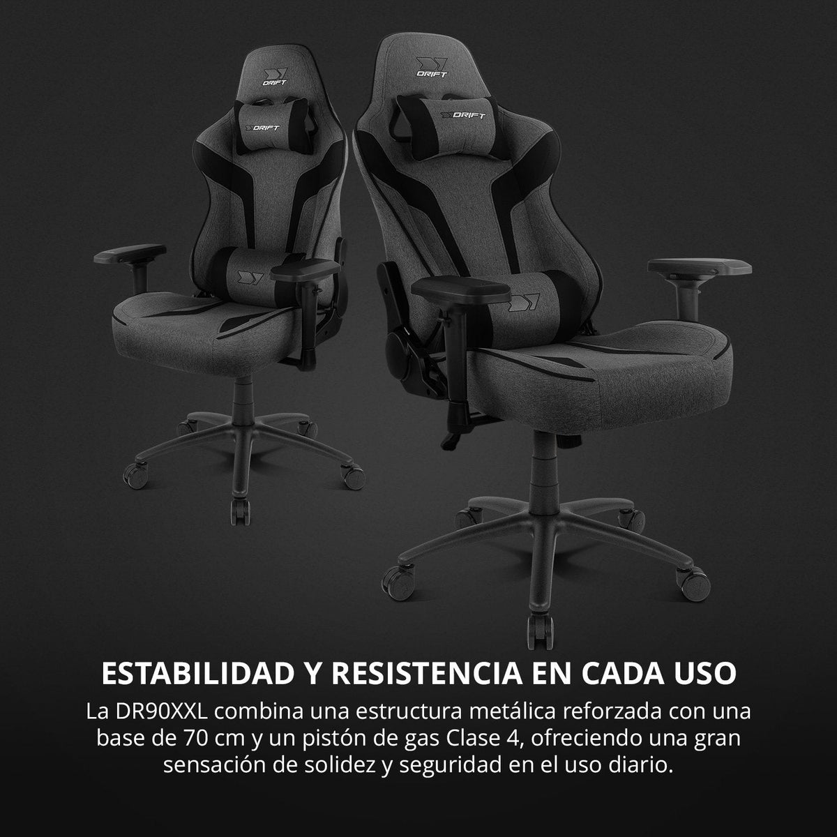 Silla Gaming Drift Dr90xxl Gris