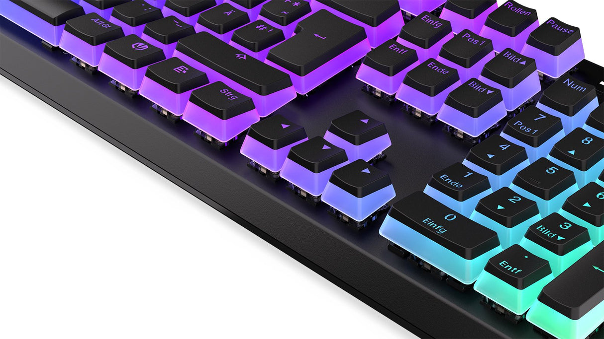 Teclado Alemán Endorfy Thock Usb Qwertz Negro