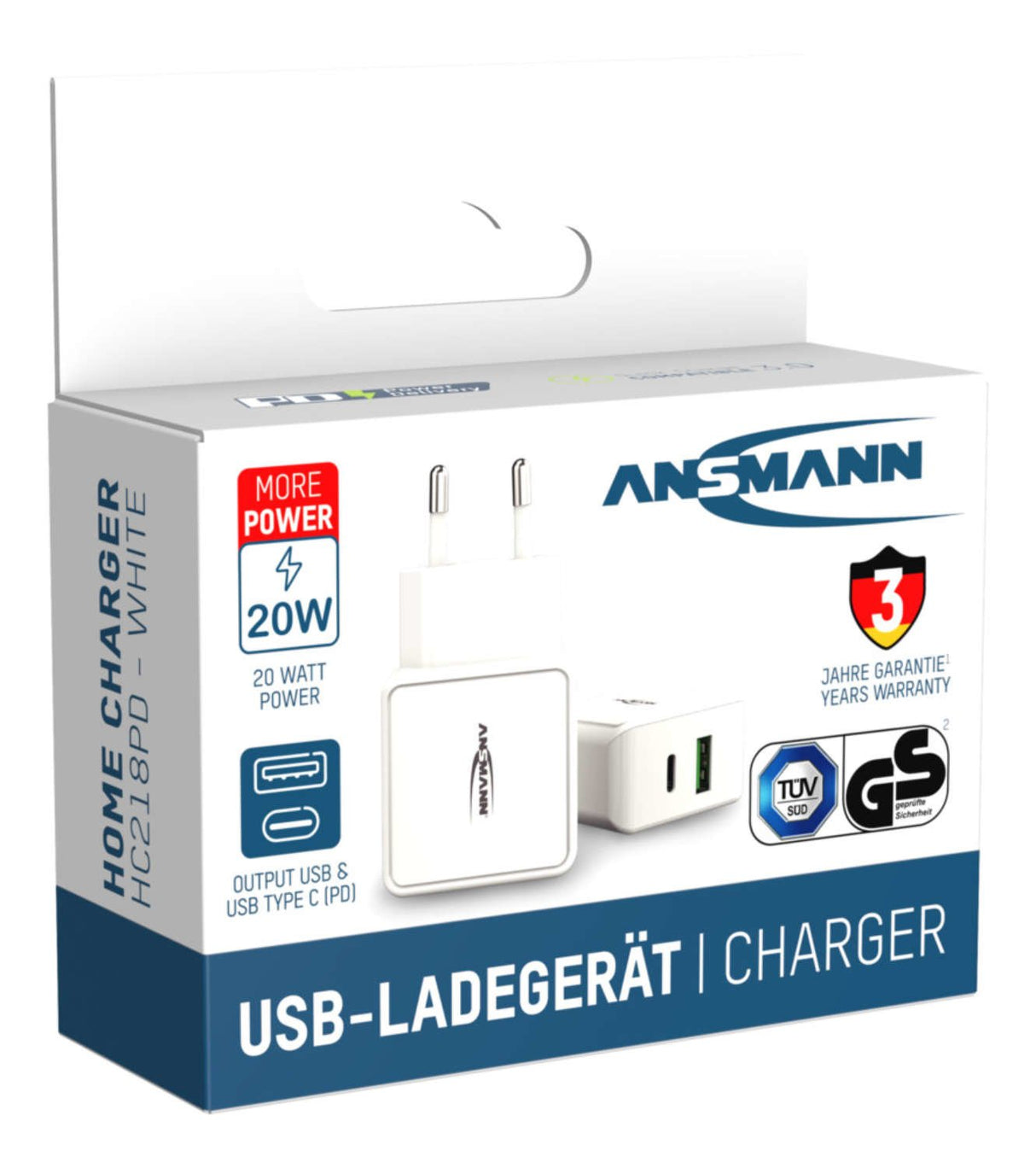 EAN 4013674176687 - Ansmann HC218PD Universal Blanco Corriente alterna Carga rápida Interior imagen 10