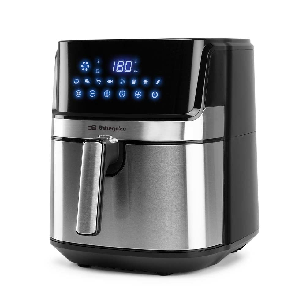 EAN 8435568403697 - Orbegozo FDR 67 freidora Sencillo 5,5 L Independiente 1700 W Freidora de aire caliente Negro, Acero inoxi imagen 7