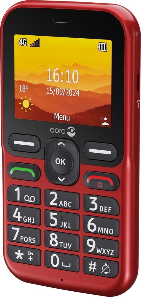 Movil Doro Leva L10 2.4" 4g Rojo