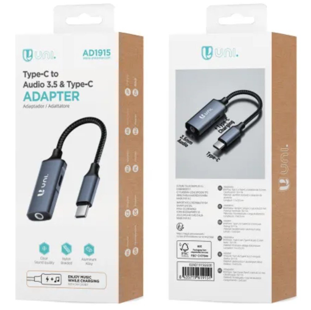 EAN 8435719619151 - UNICO AD1915 base para portátil y replicador de puertos Alámbrico USB 3.2 Gen 1 (3.1 Gen 1) Type-C Gris imagen 2