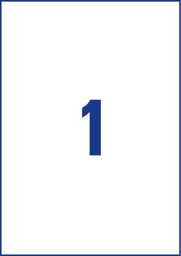 Avery Zweckform Resistente A La Intemperie Folienetiketten 210,0 X 297,0 Mm