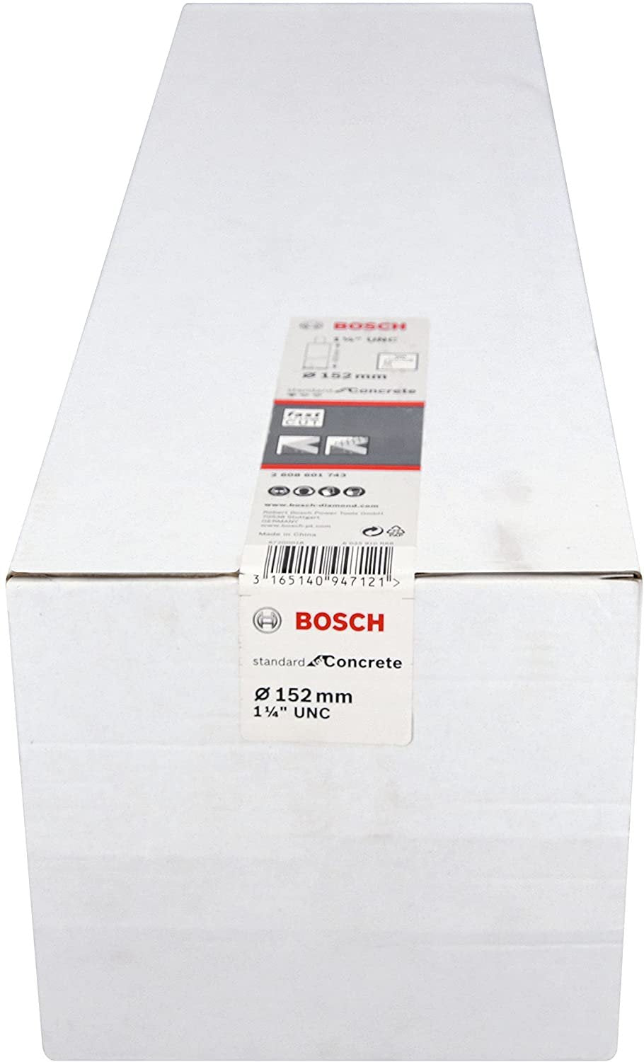 Bosch Broca Perforadora De Diamante Estándar Para Concreto, 1.1/4 "Unc, Broca 2608601743