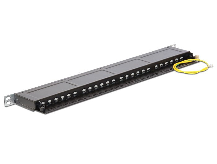 Delock 43316 19" Patch Panel 24 Port Cat.6 0.5 U Black