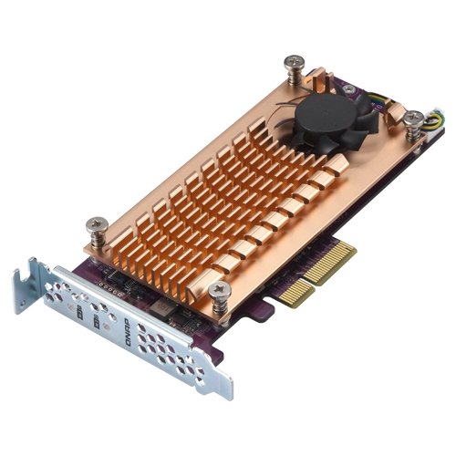 Qnap Accesorio Dual M.2 22110/2280 Pcie Ssd Expansion Card Q Qnap Expansion Card (Pcie Gen2 X4), Pcie, M.2,Nvme, Cobre