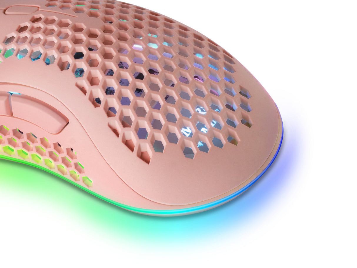 Raton Optico Mmex Rgb Pink Mars Gaming 32000dpi/Rgb Chroma/7 Botones/Software