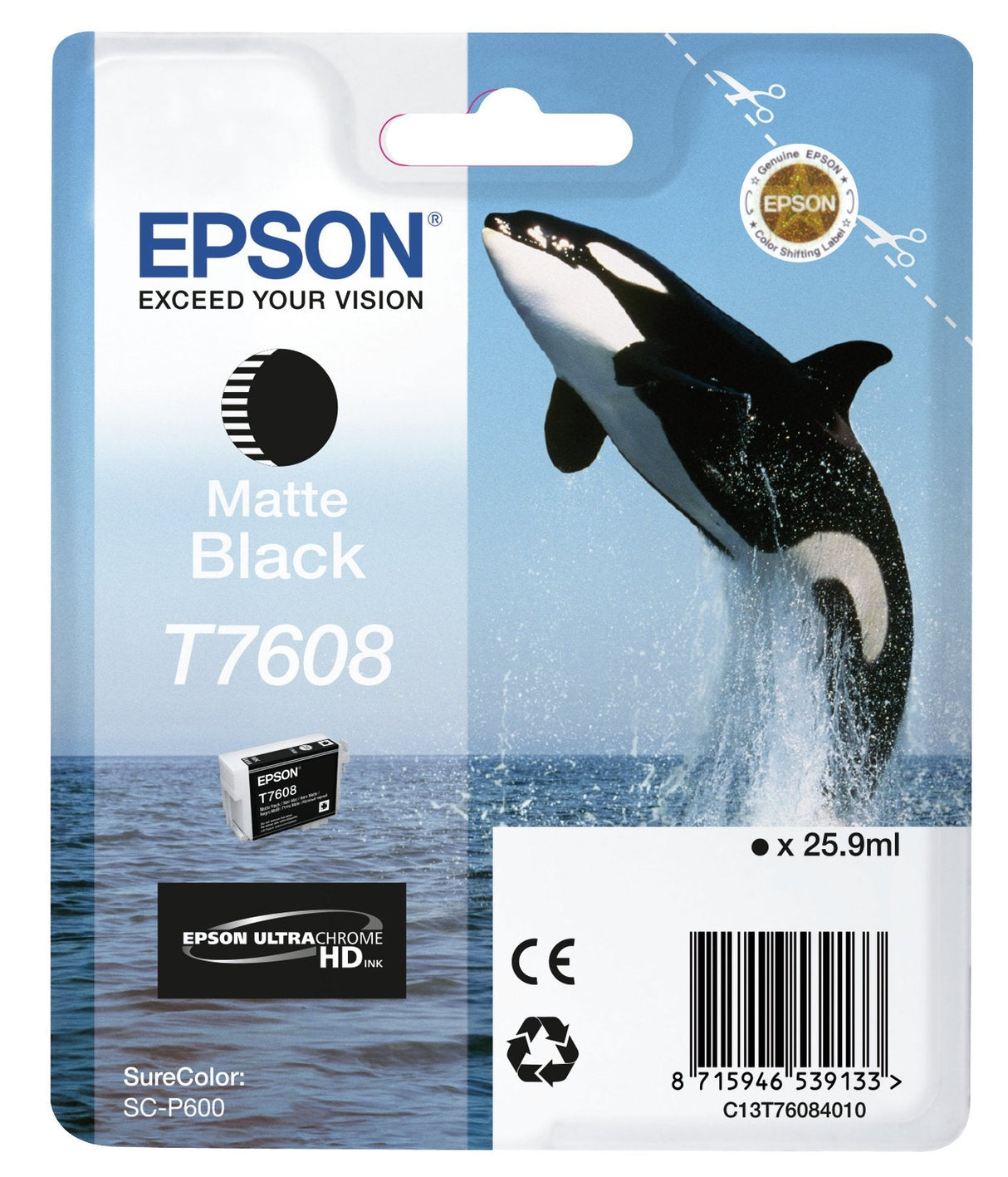 Epson Surecolor Sc-P600 Cartucho Negro Mate T7608