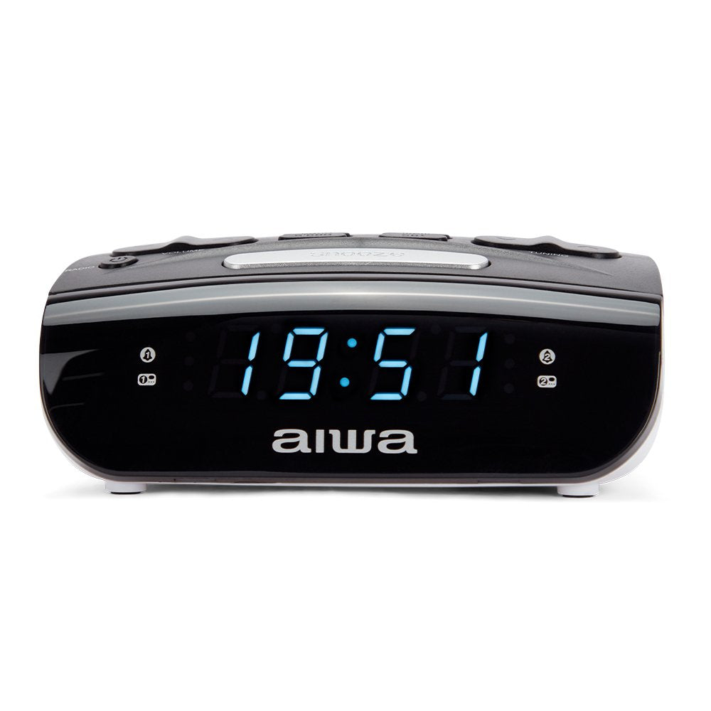 Radio Reloj Despertador Aiwa Cr-15bk Doble Alarma Fm