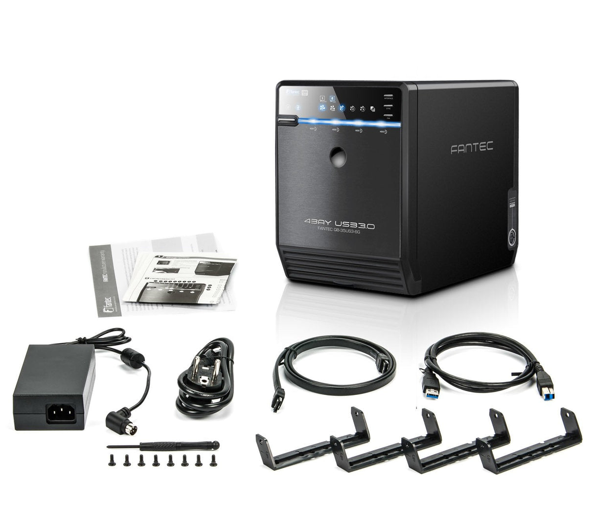 EAN 4250273416954 - Fantec QB-35US3-6G Caja de disco duro (HDD) Negro 3.5" imagen 7