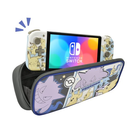 EAN 0810050911481 - Hori Cargo Pouch Compact (Pikachu, Gengar & Mimikyu) Funda de protección Nintendo Multicolor imagen 2