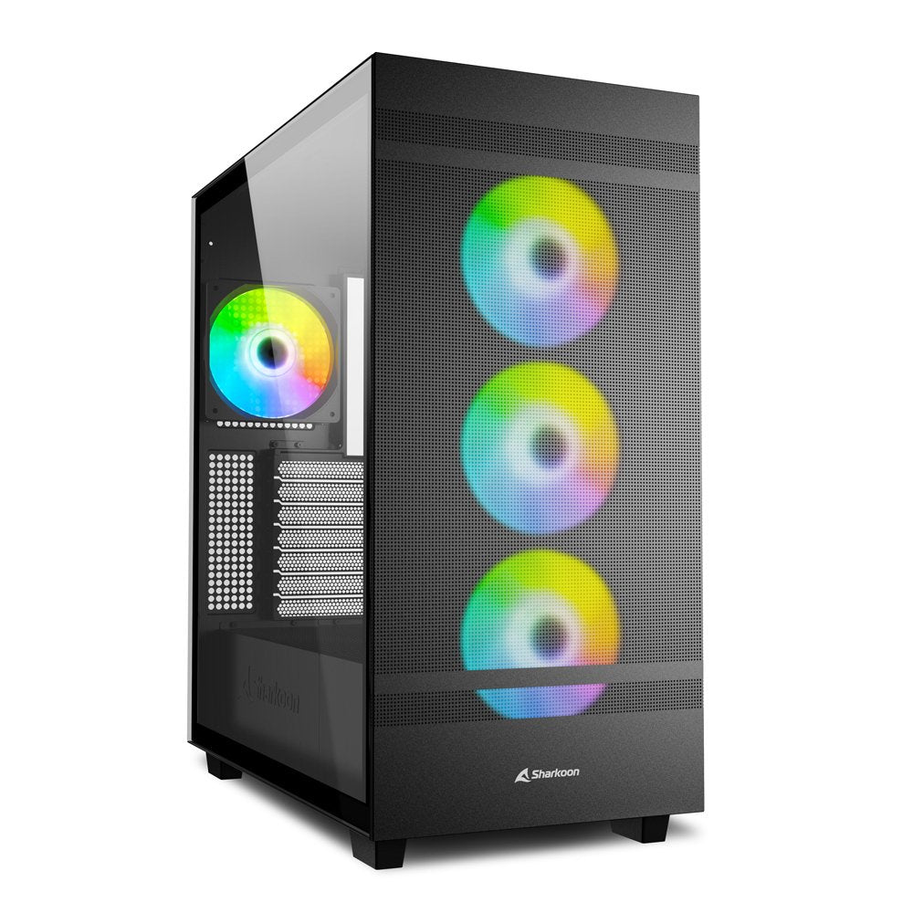 Caja Pc Sharkoon Rebel C50 Rgb Atx Full Tower Negro 4044951038244