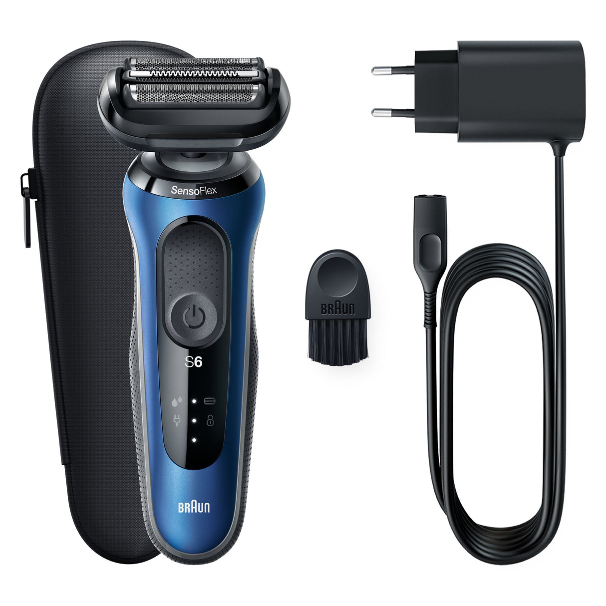 EAN 4210201432906 - Braun Series 6 61-B1000s Máquina de afeitar de láminas Negro, Azul imagen 5