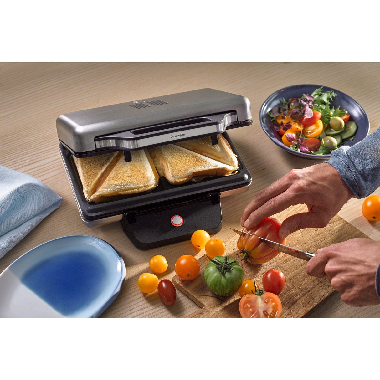 Sandwichera Wmf 0415150011 800 W Negro, Plata