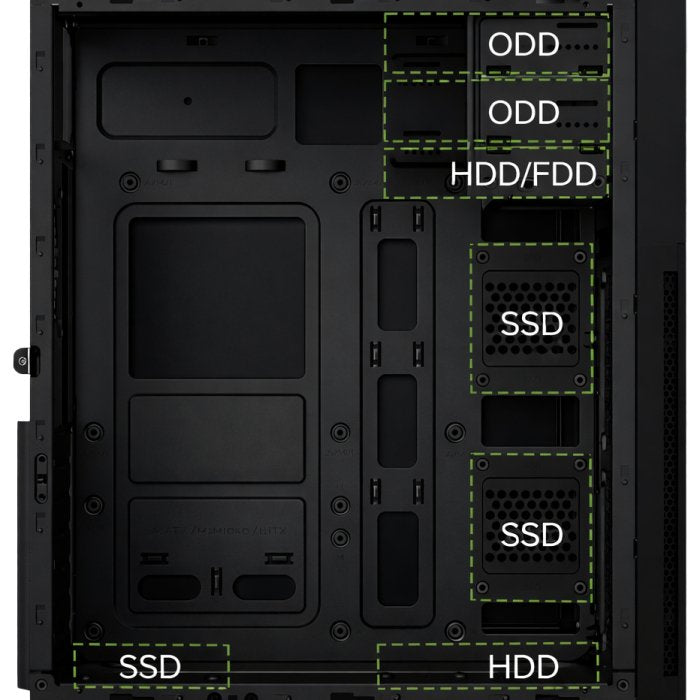 Caja Pc Atx Semitorre Coolbox A780 Gpu Max. 310mm Usb-C Color Negro