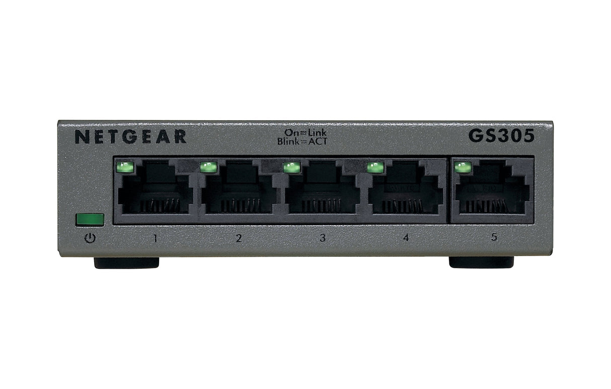 Switch Netgear Gs305-300pes 5ptos Poe Negro Gs305-100pes