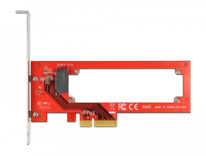 Pci Express X4 Karte Zu 1 X Edsff E1.S Slot - Low Profile Formfaktor