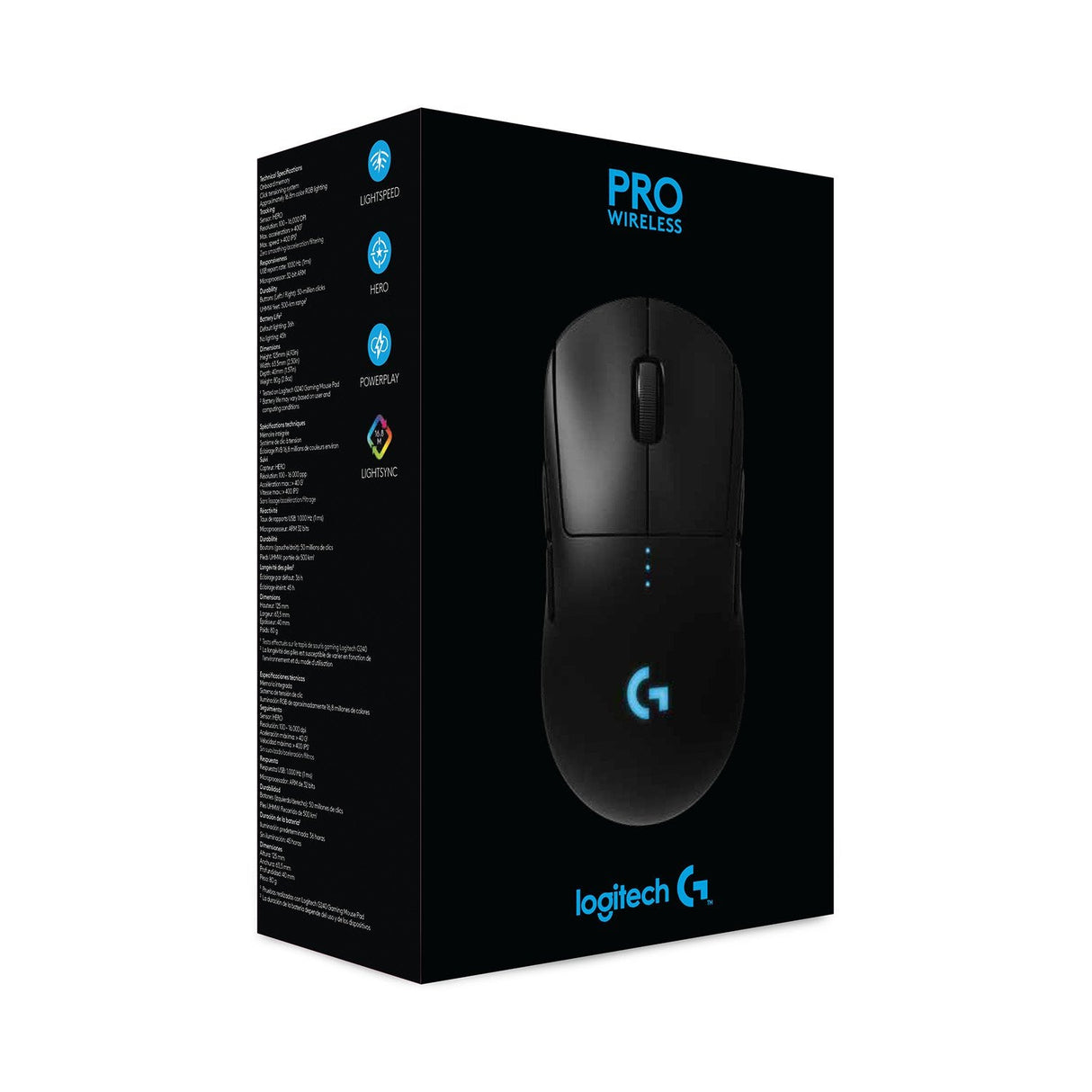 EAN 5099206077362 - Logitech G 910-005273 ratón Juego Ambidextro RF inalámbrico Óptico 25600 DPIimagen 17)