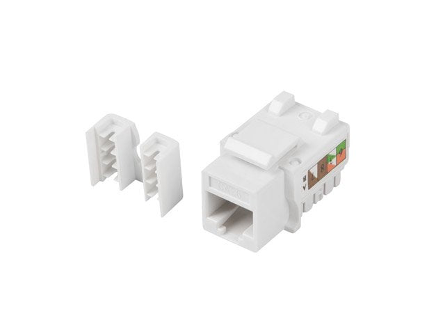 Lanberg Conector Keystone Ksu6-1090 Rj45 Hembra Externo Lsa Interno Utp Cat. 6 90º Para Cables 22-26awg