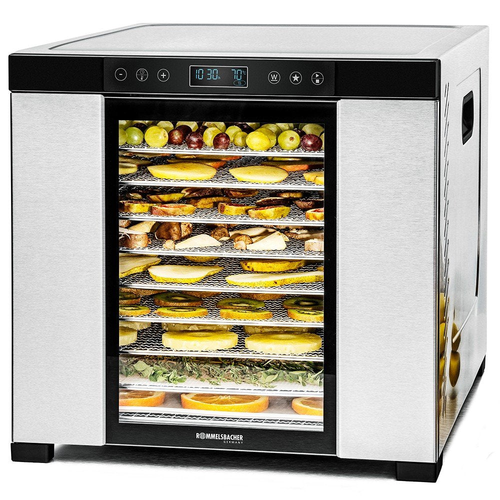 EAN 4001797465030 - Rommelsbacher DA 1050 deshidratador de alimentos Negro, Acero inoxidable 1000 W imagen 3