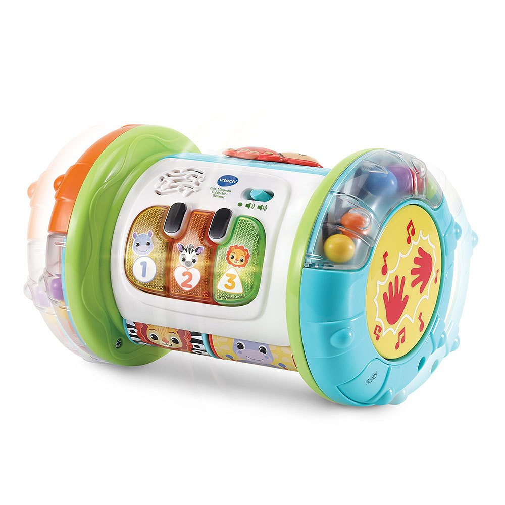 Vtech 3-In-1 Rolling Tambor Tambor, Juguetes Musicales 80-562604