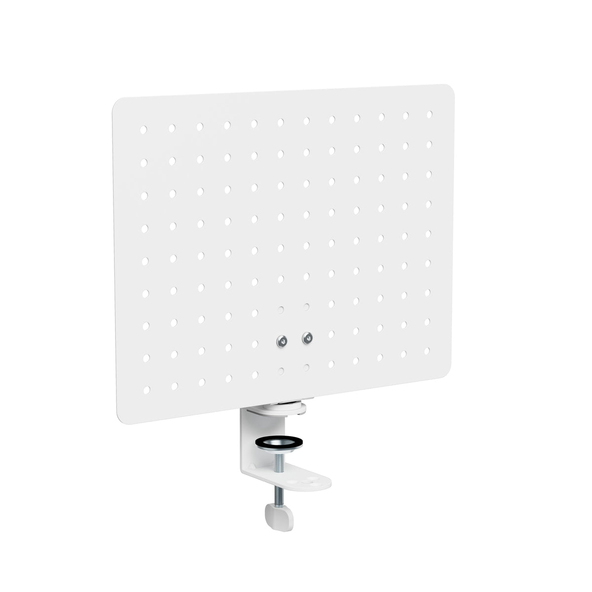 Organizador De Escritorio Activejet Apb-002w: Tablero Giratorio Perforado En Gris Y Blanco