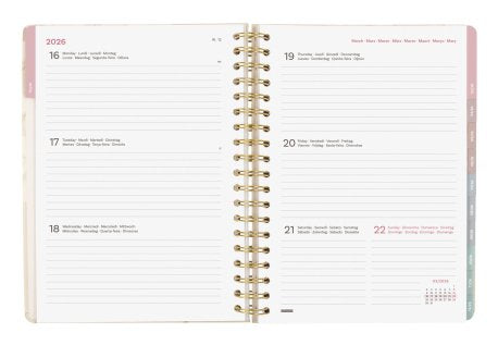 EAN 8422952410607 - Finocam 754010326 agenda Agenda semanal Beige, Crema de color imagen 8