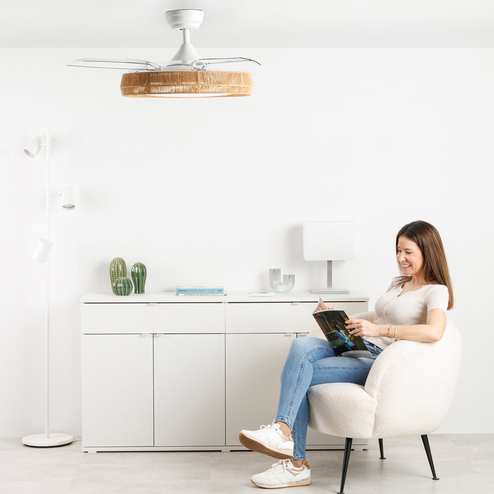 Ventilador Pae Techo Taurus Polar Nature 30w 107cm 3 Aspas Retractiles 942123000