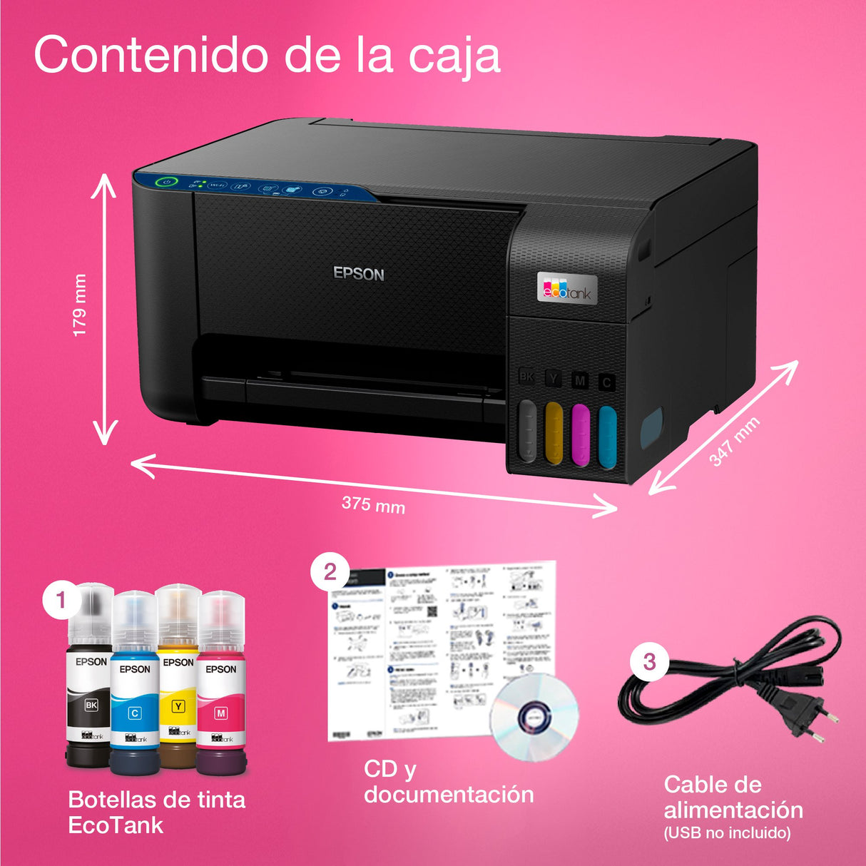 EAN 8715946684116 - Epson EcoTank ET-2811 Inyección de tinta 5760 x 1440 DPI 33 ppm Wifi imagen 16