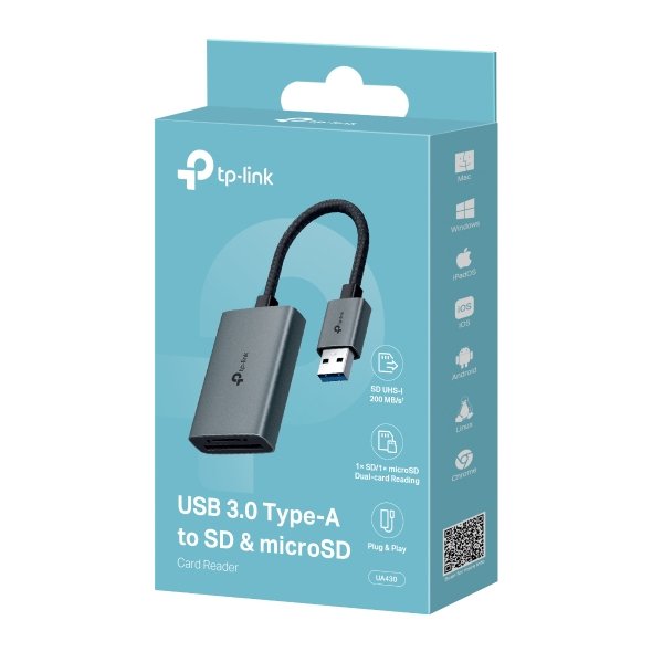 Tp-Link Ua430, Lector De Tarjetas Gris Ua430