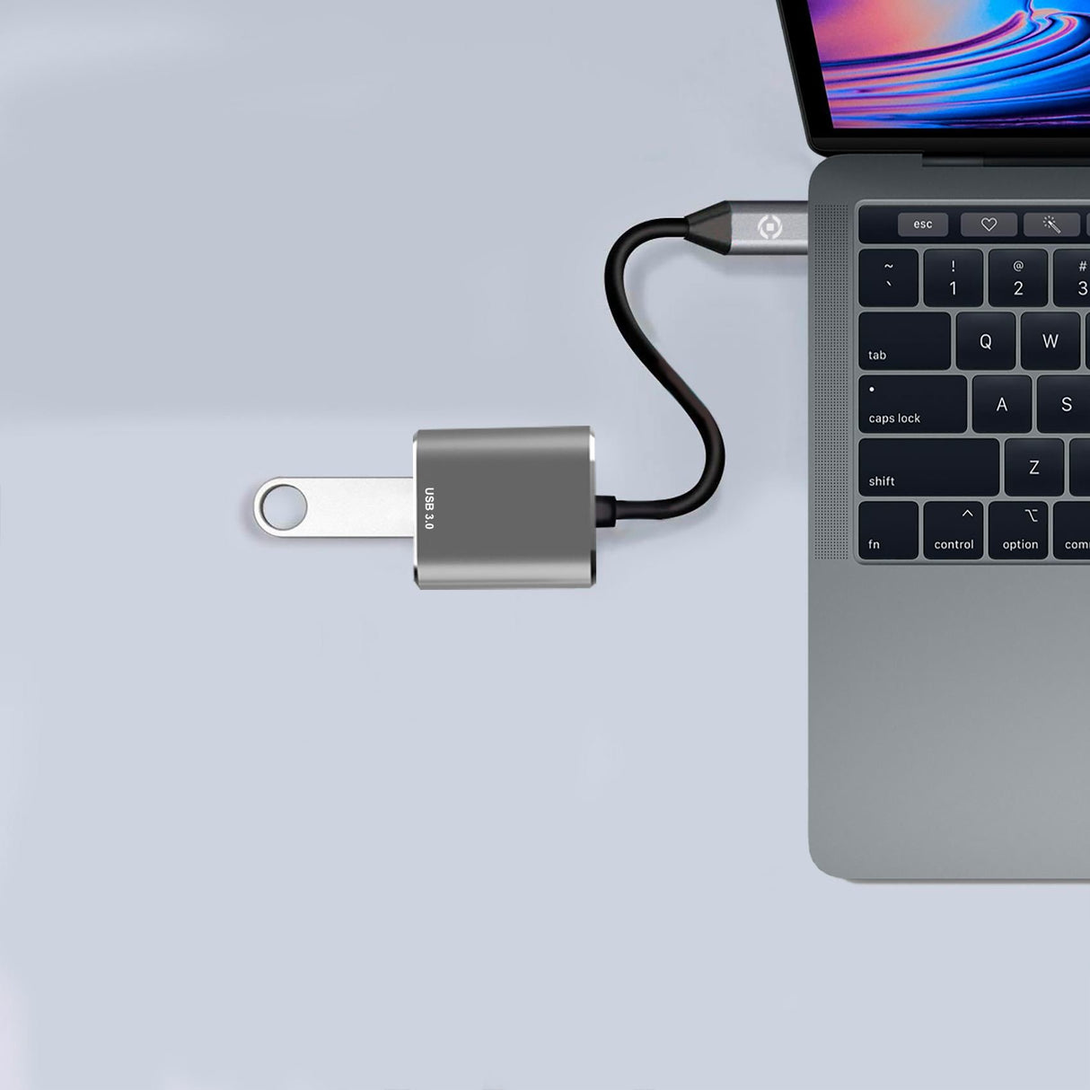 EAN 8021735749882 - Celly PROUSBCUSBDS cable USB USB 3.2 Gen 1 (3.1 Gen 1) USB C USB A Plata imagen 2