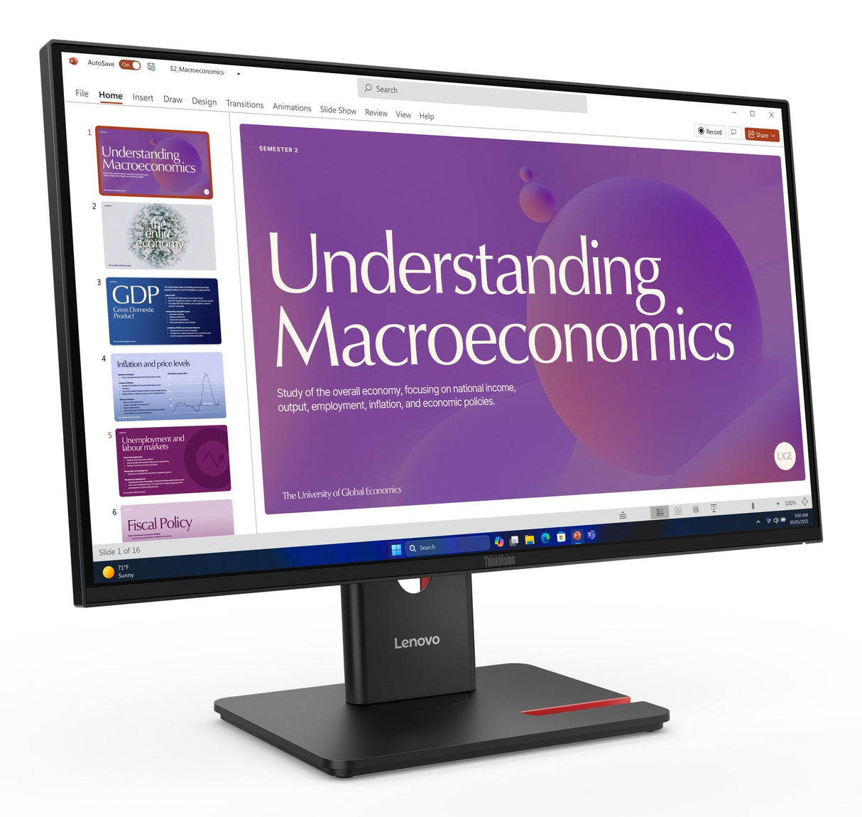 EAN 0198156725684 - Lenovo ThinkVision T24D-40 pantalla para PC 60,5 cm (23.8") 1920 x 1080 Pixeles Full HD LCD Negro imagen 4