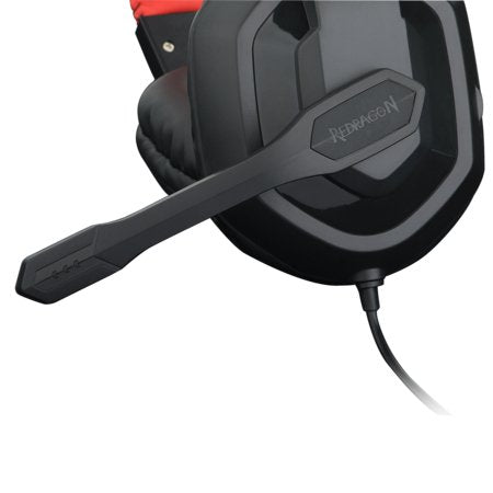 Redragon H120 Ares Auriculares Gaming Con Microfono Plegable - Diadema Ajustable - Almohadillas Acolchadas - Cable De 2m