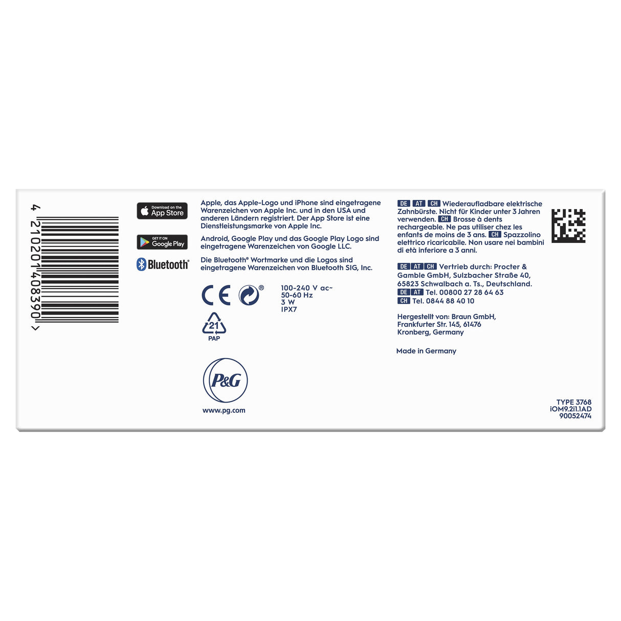 EAN 4210201408390 - Oral-B iO Series 9n Adulto Cepillo dental oscilante Rosa imagen 13