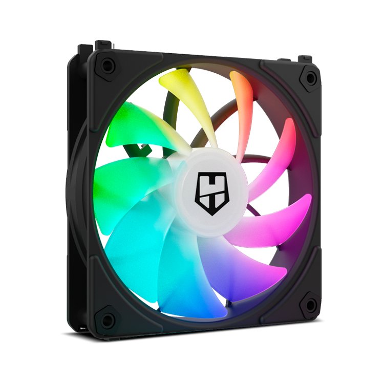 Ventilador Caja Nox Hummer Easylink Argb Fans Kit Negros