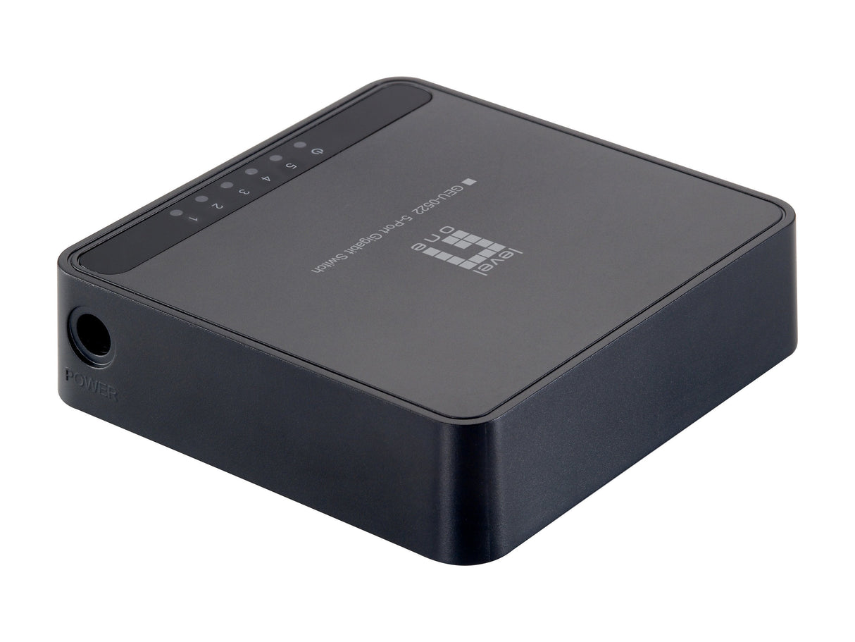 Levelone Switch Gigabit Ethernet 5 Puertos (10/100/1000) Negro
