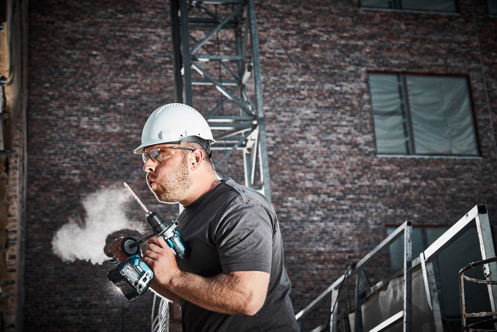 Taladro De Impacto Inalámbrico Makita Hp001gd201 Xgt, 40 Voltios