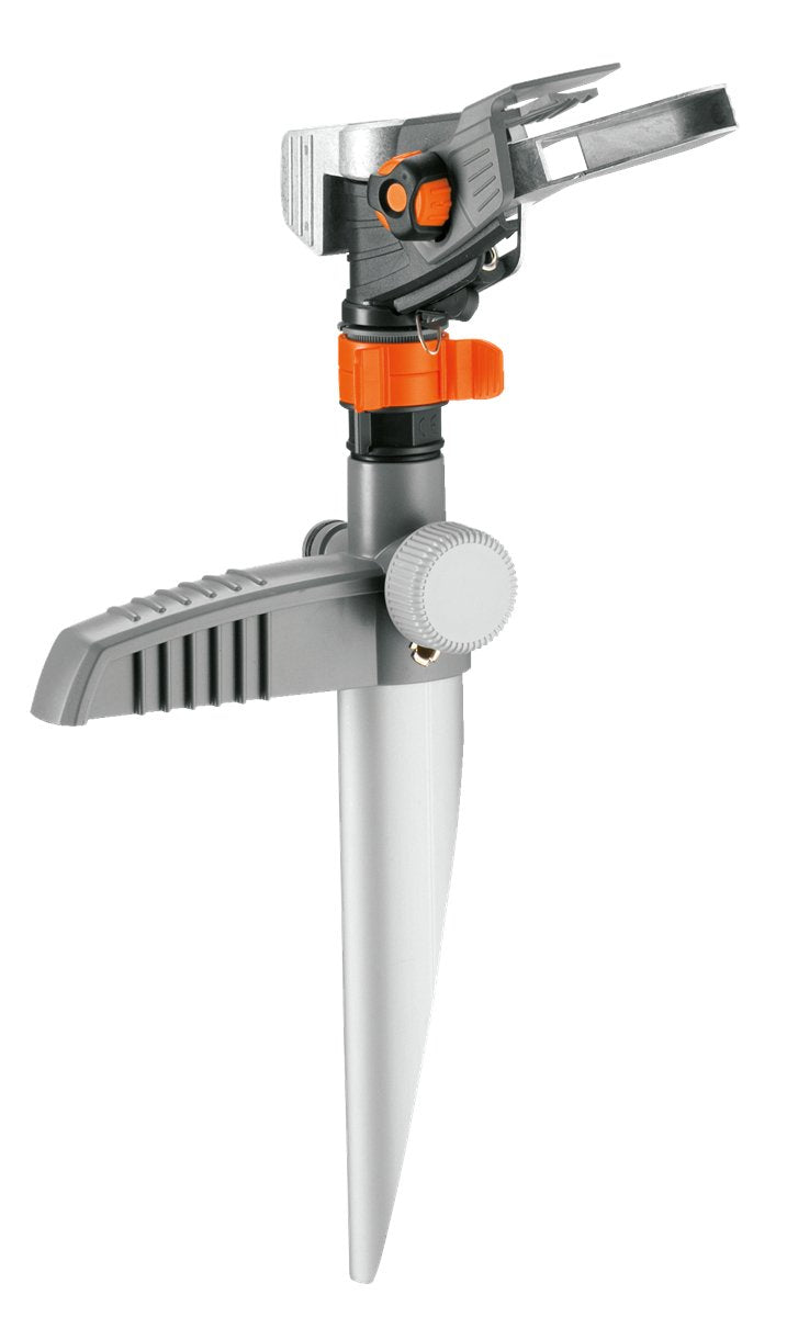 Gardena 8136-20 Aspersor Premium Pulso, Circular Y Sectorial Gris / Naranja