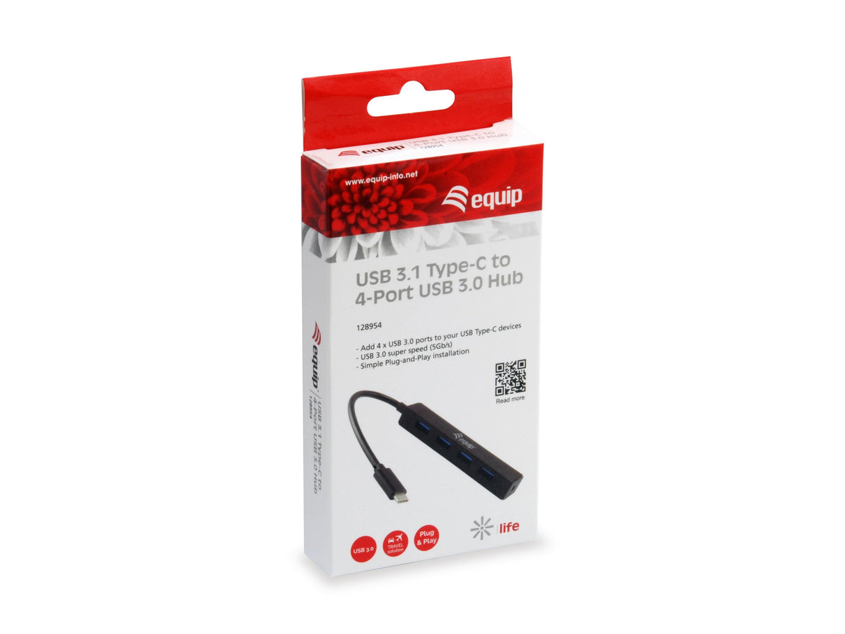 EAN 4015867208472 - Equip 128954 hub de interfaz USB 3.2 Gen 1 (3.1 Gen 1) Type-C 5000 Mbit/s Negro imagen 2