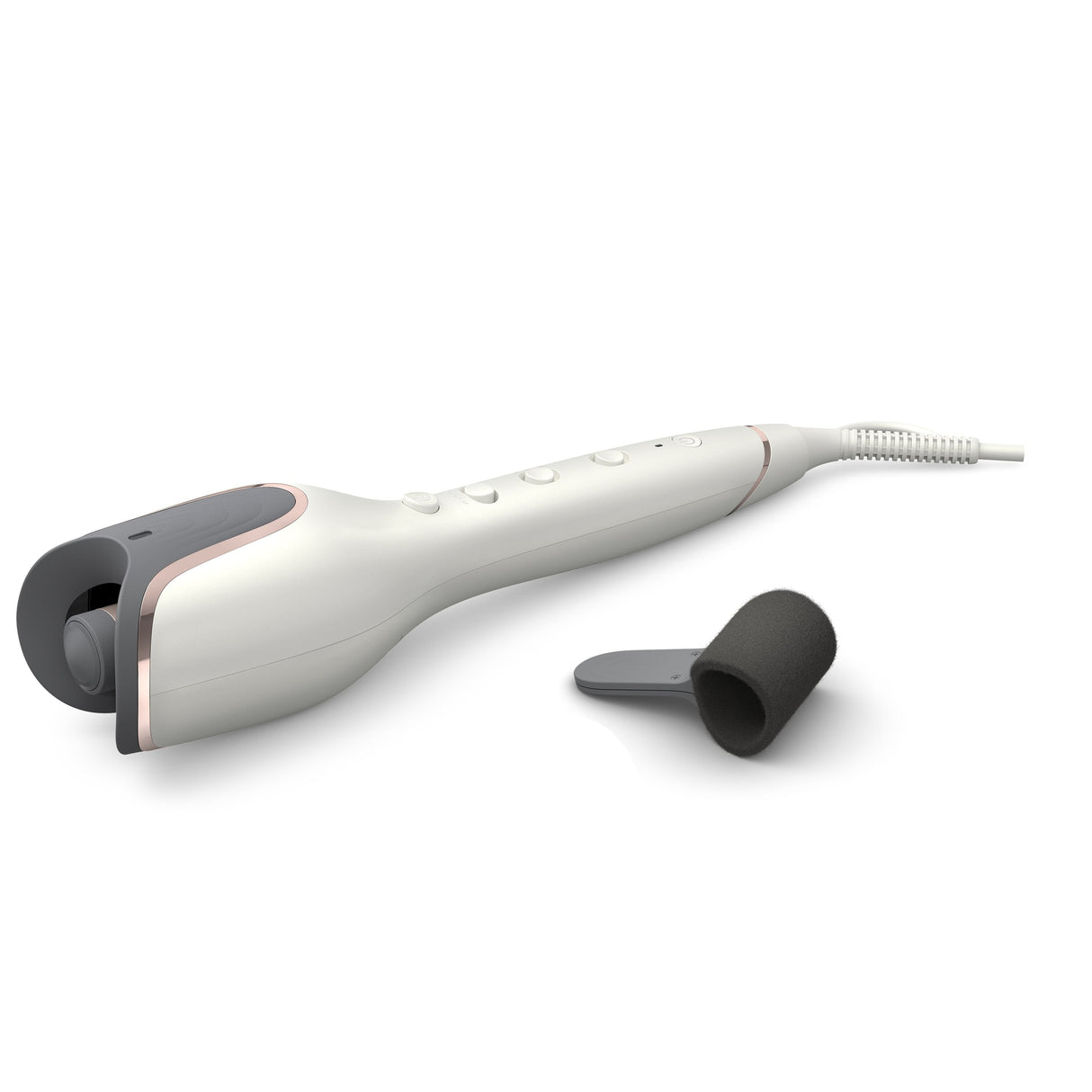 Bhb878-00 Automatic Curling Iron Moistureprotect Ceramic And Keratin Ionic 27 Options White
