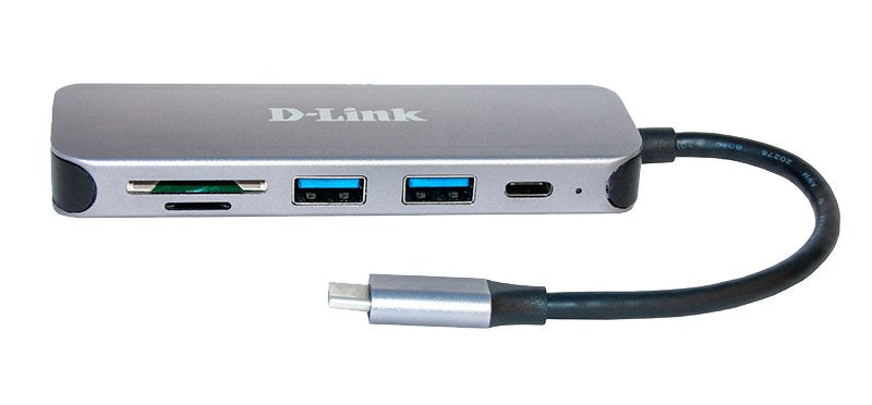 Hub Usb C D-Link A 2 Puertos Usb3.0 +1 Usb-C (Data Sync) + Lector Tarjetas