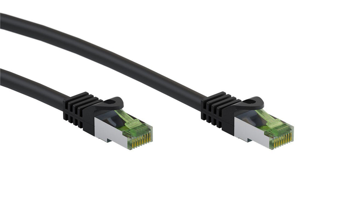 Goobay Ghmt-Zertifiziertes Cat 8.1 3m Cable De Red, S/Ftp (Pimf), Negro